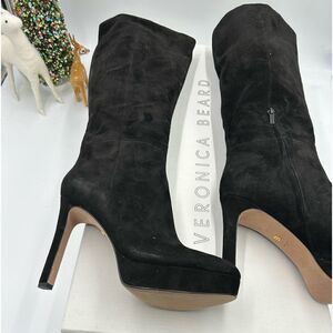 Women’s Veronica Beard, suede knee-high boots size 10 made in Brazil